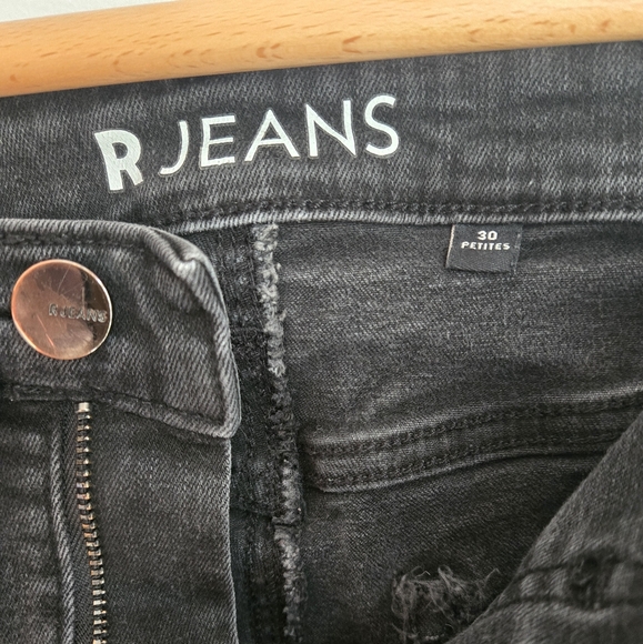 🎁 Free With Any Purchase R JEANS Black Denim Jogger Pants - Picture 5 of 9